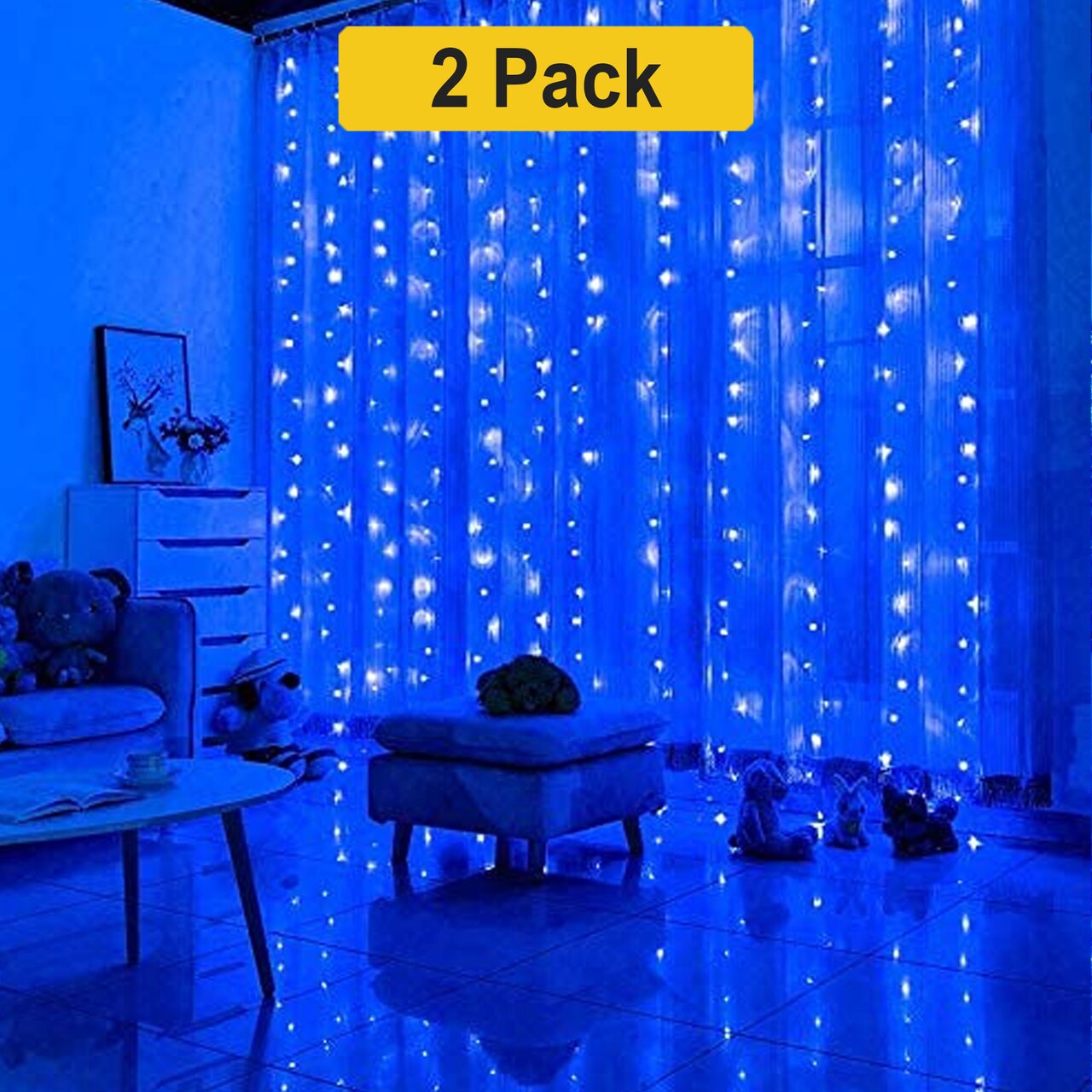 300 LED Christmas Curtain String Lights Add a Touch of Christmas Magic